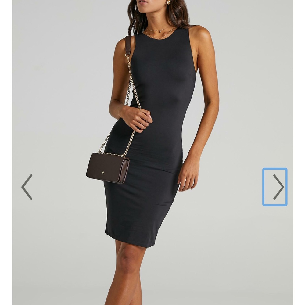 Unopened Showpo black “Becca Dress”